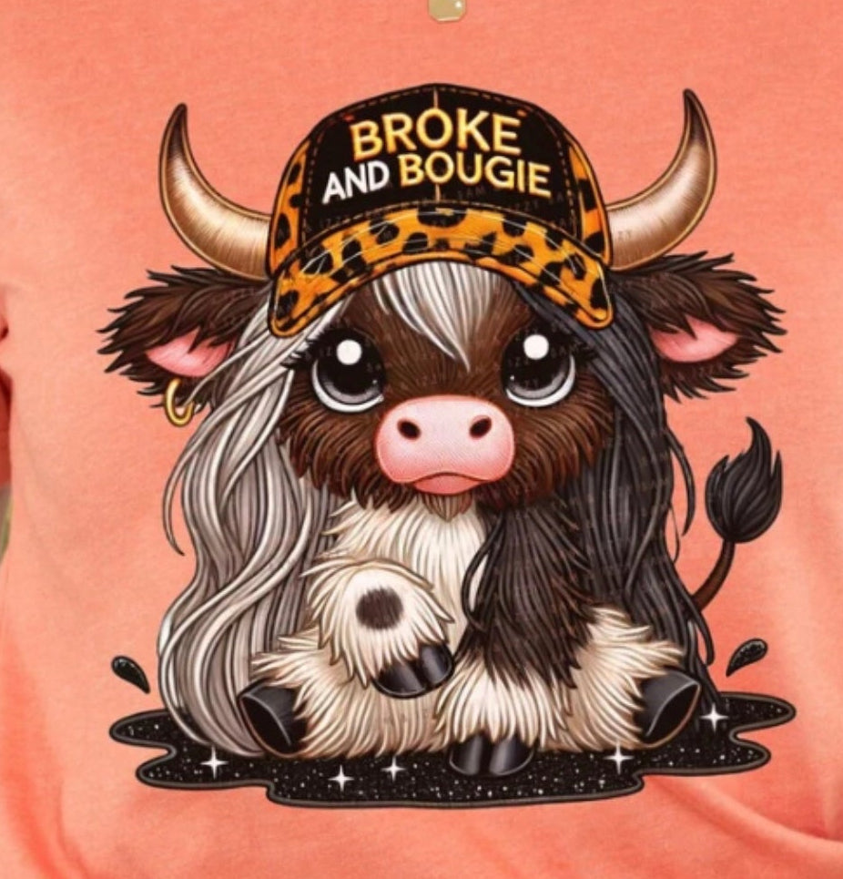 BROKE AND BOUGIE GLITTER (3 TRANSFERS AVAILABLE FOR THIS PRODUCT)