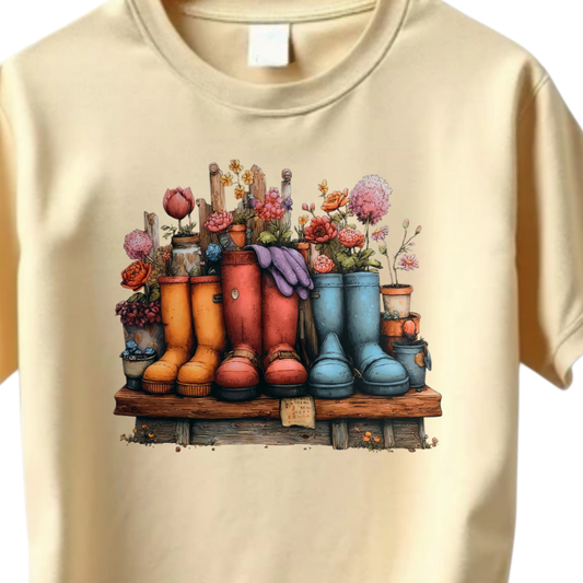 Spring Time Rain Boots(2 TRANSFERS AVAILABLE FOR THIS PRODUCT) 3/27/26
