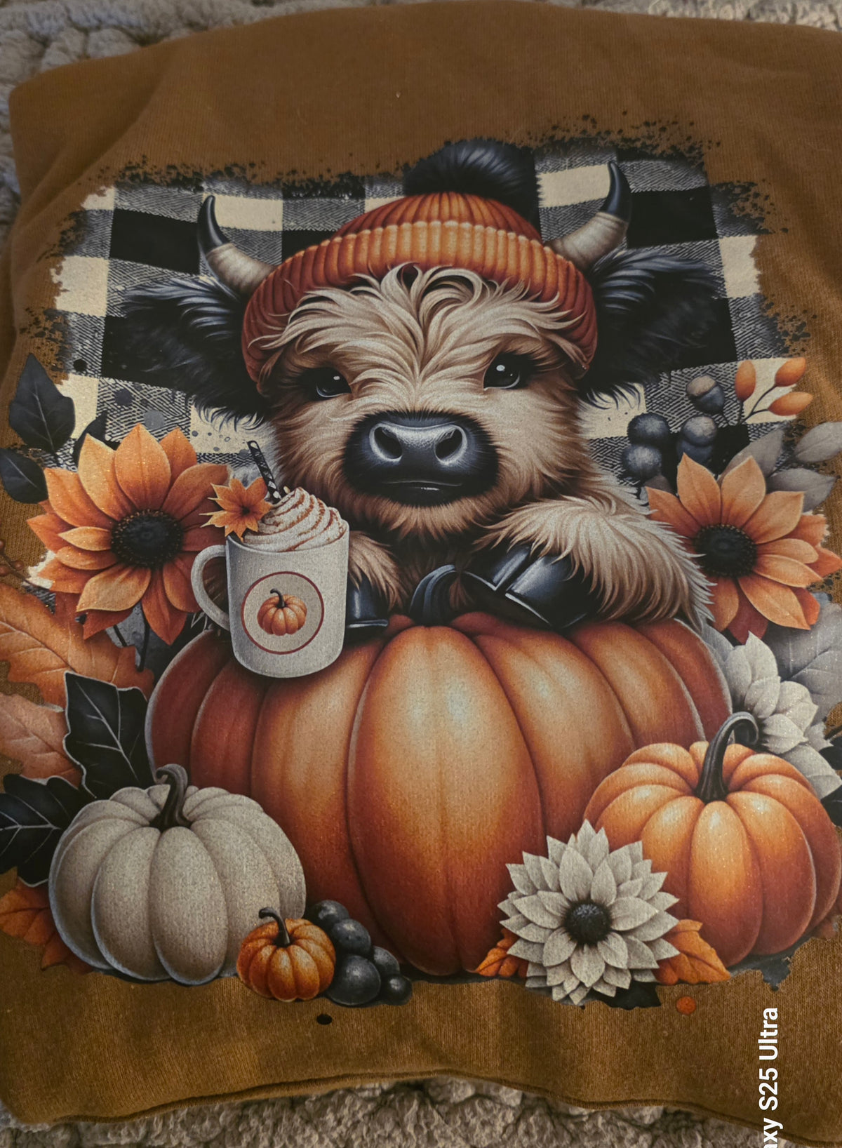 Fall Highland Cow Hoodie