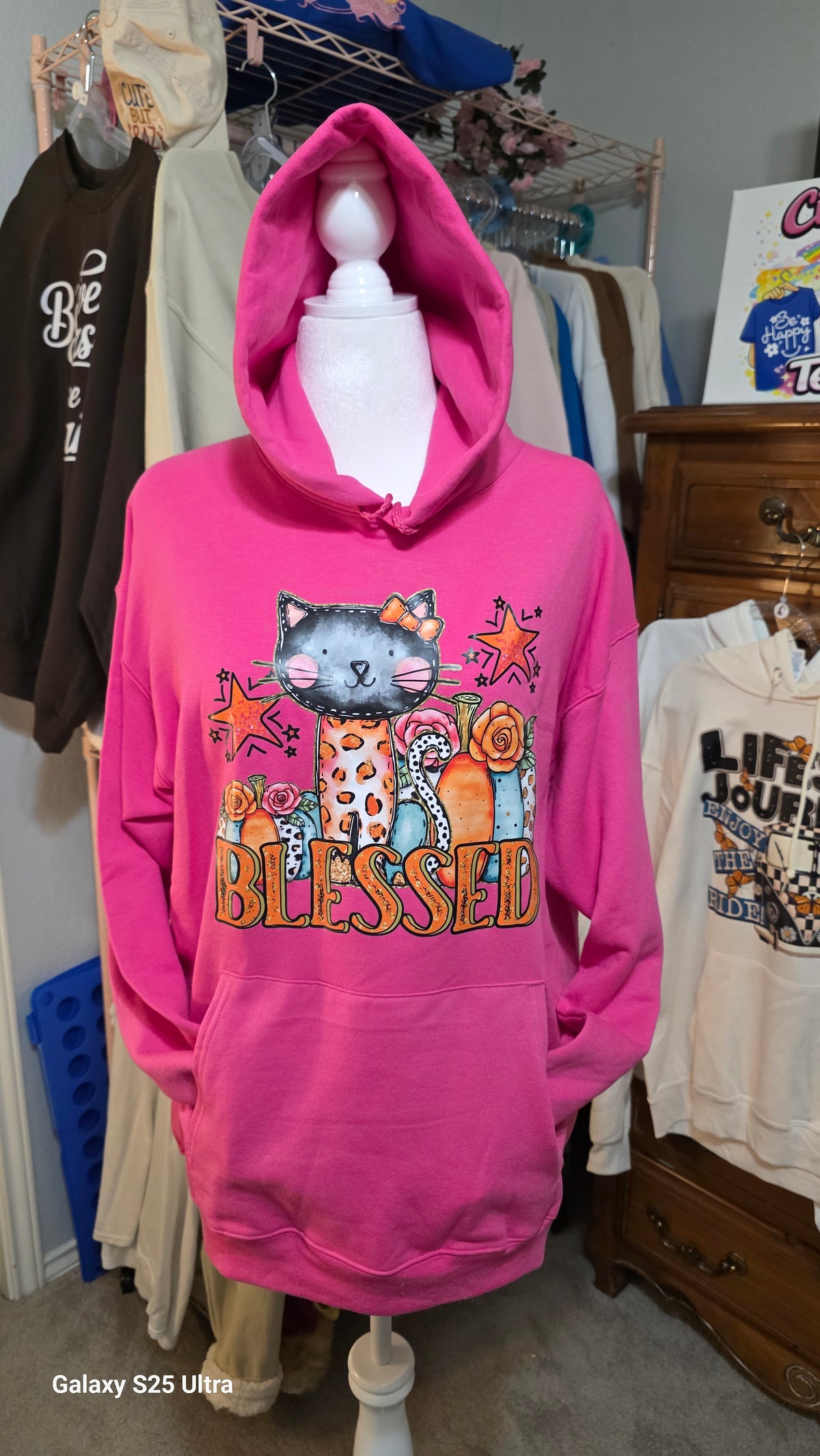 Fall Blessed Cute Cat Hoodie
