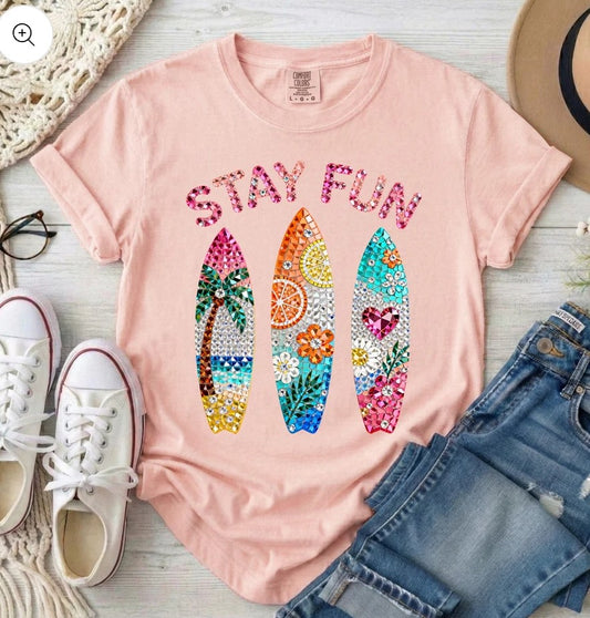 Stay Fun Surfboards (3 TRANSFERS AVAILABLE FOR THIS PRODUCT) 4/13/26