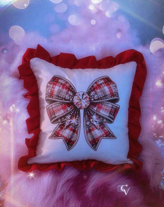 Christmas Bow Pillow