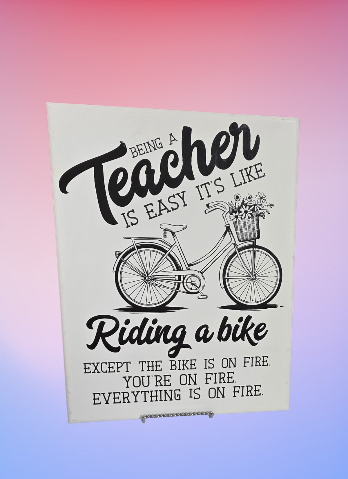 Being A Teacher Canvas Print
