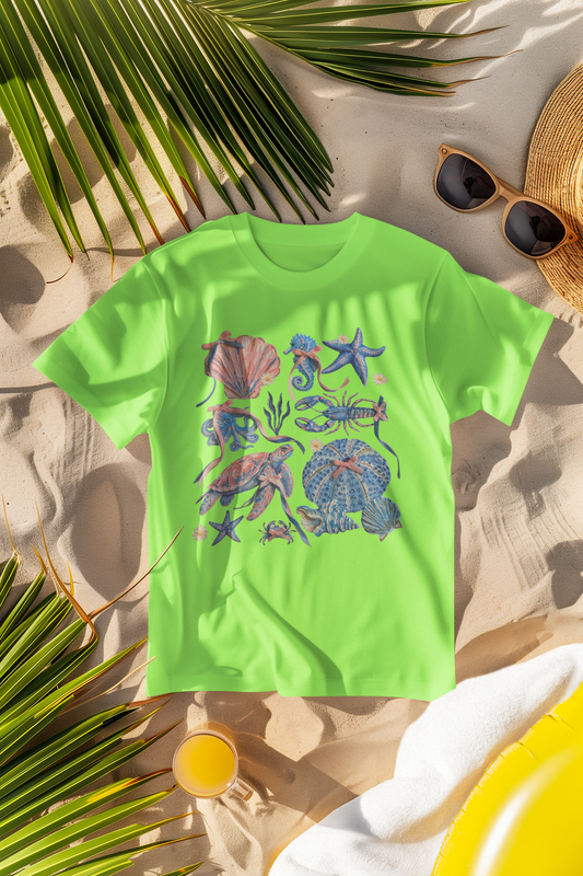 SEA SHELLS &TURTLES (2 TRANSFERS AVAILABLE FOR THIS PRODUCT)
