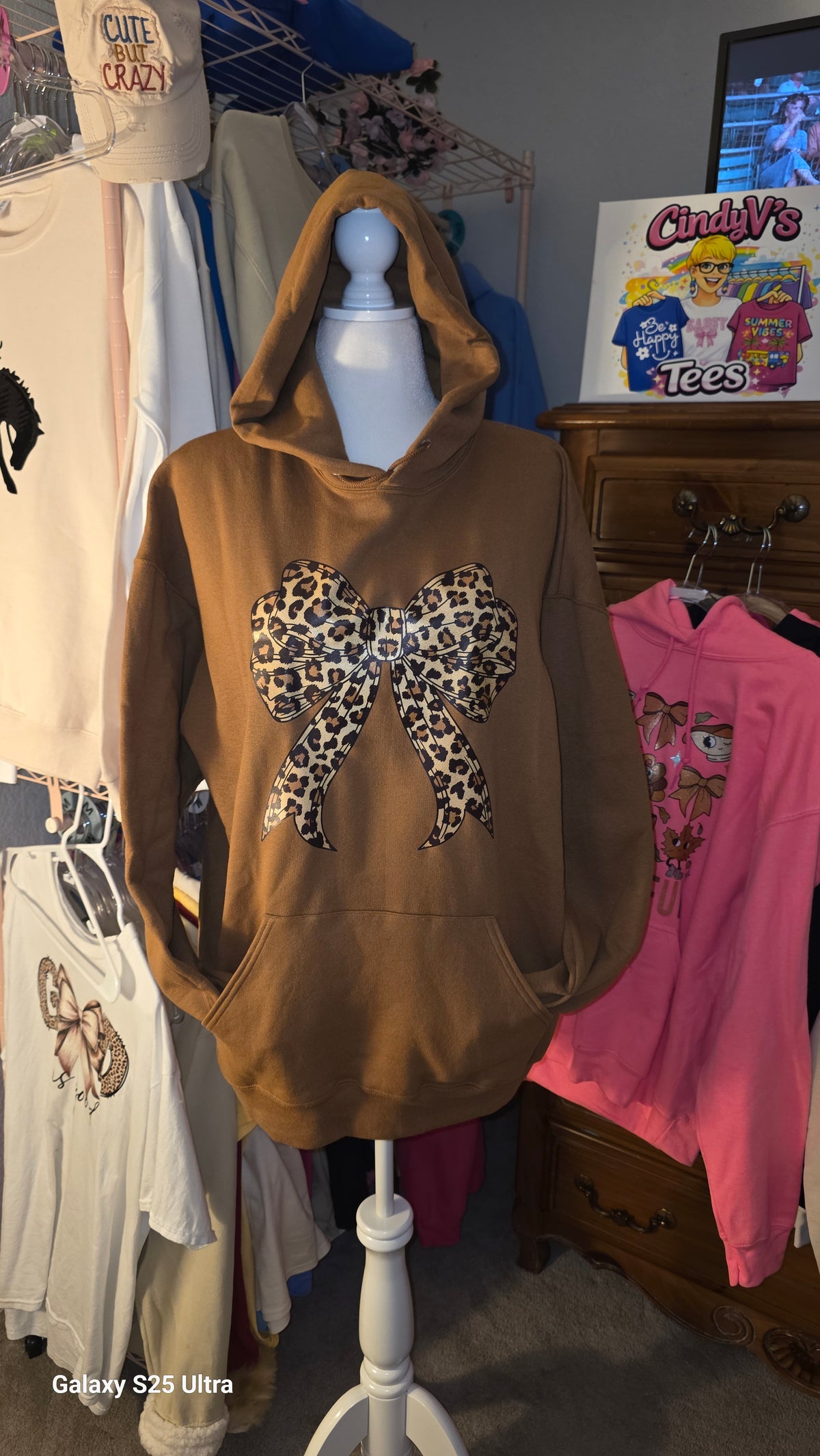 Leopard Bow Hoodie