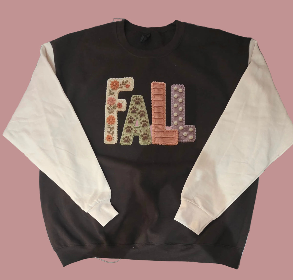 Two Tone Fall Crewneck