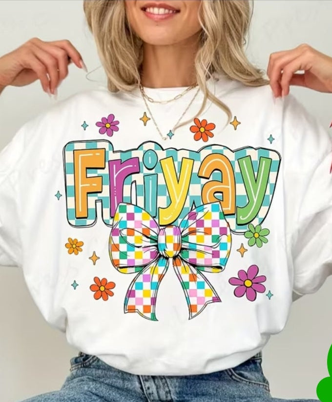 FRIYAY with Bow (1 TRANSFERS AVAILABLE FOR THIS PRODUCT) 3/27/26 RTS