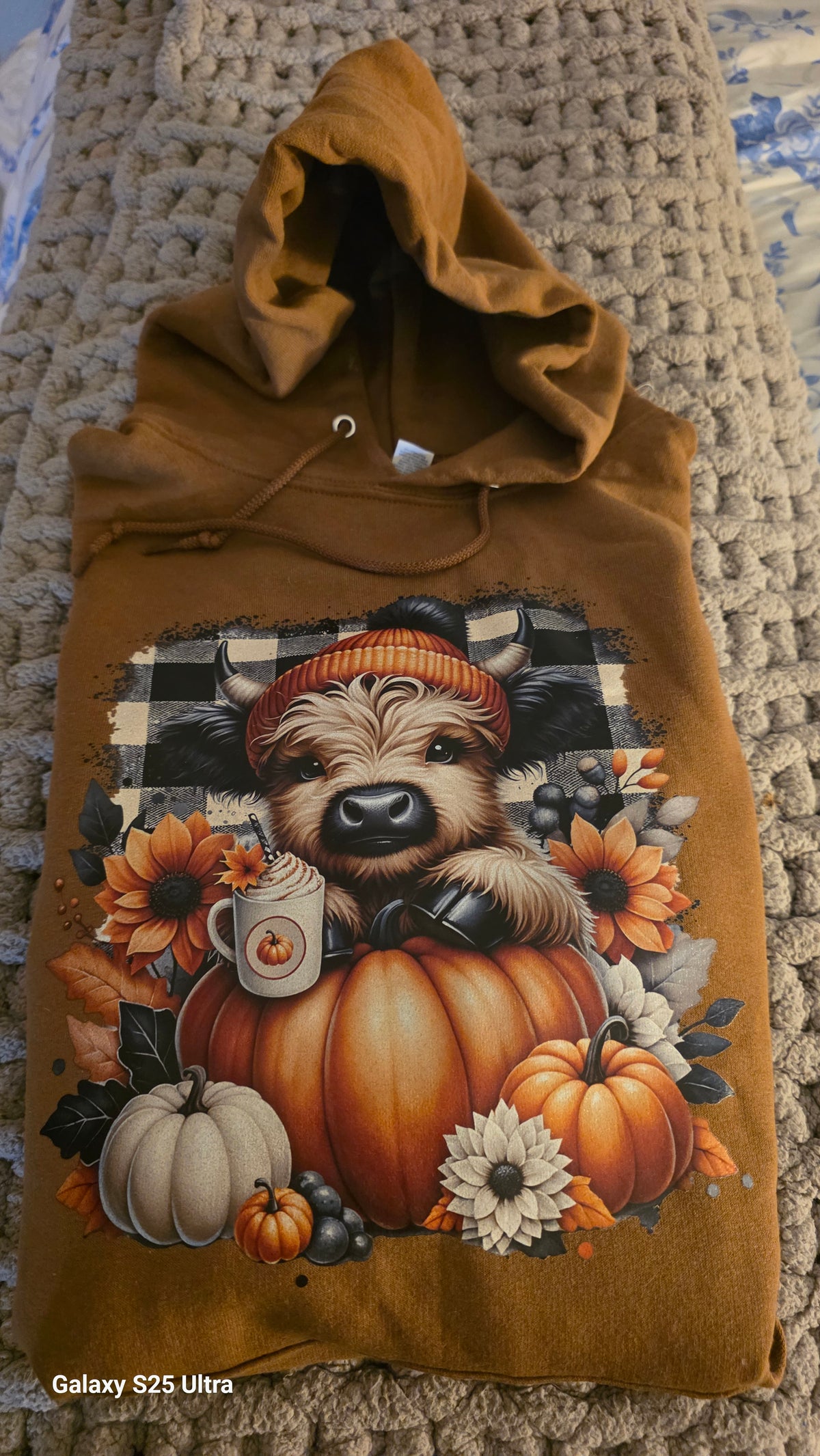 Fall Highland Cow Hoodie