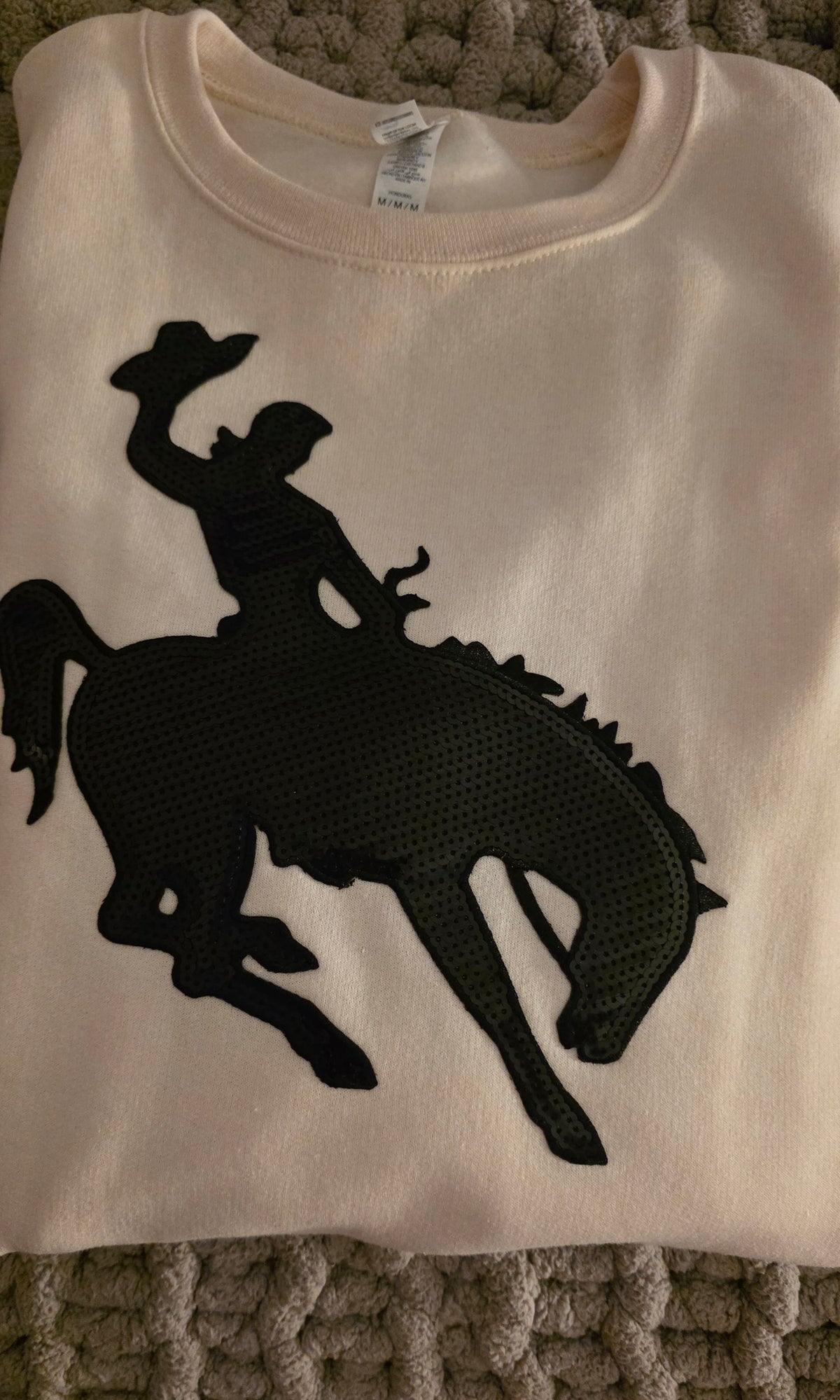 Broncoing Cowgirl Patch